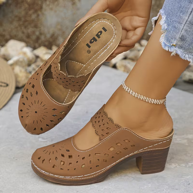 🔥Best Seller-Last Day Sale 60% OFF🔥Women's Breathable Cutout Mules - Lightweight Design for Summer Errands