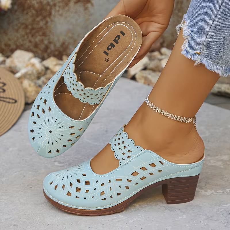 🔥Best Seller-Last Day Sale 60% OFF🔥Women's Breathable Cutout Mules - Lightweight Design for Summer Errands